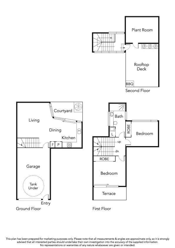Floorplan of Homely townhouse listing, 10 West Beach Road, St Kilda West VIC 3182