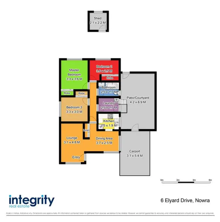 Floorplan of Homely house listing, 6 Elyard Drive, Nowra NSW 2541