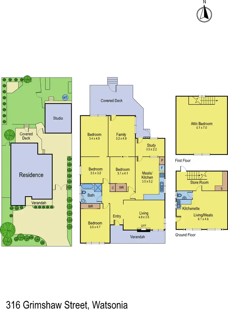 Floorplan of Homely house listing, 316 Grimshaw Street, Watsonia North VIC 3087