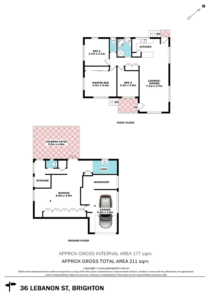 Floorplan of Homely house listing, 36 Lebanon Street, Brighton QLD 4017