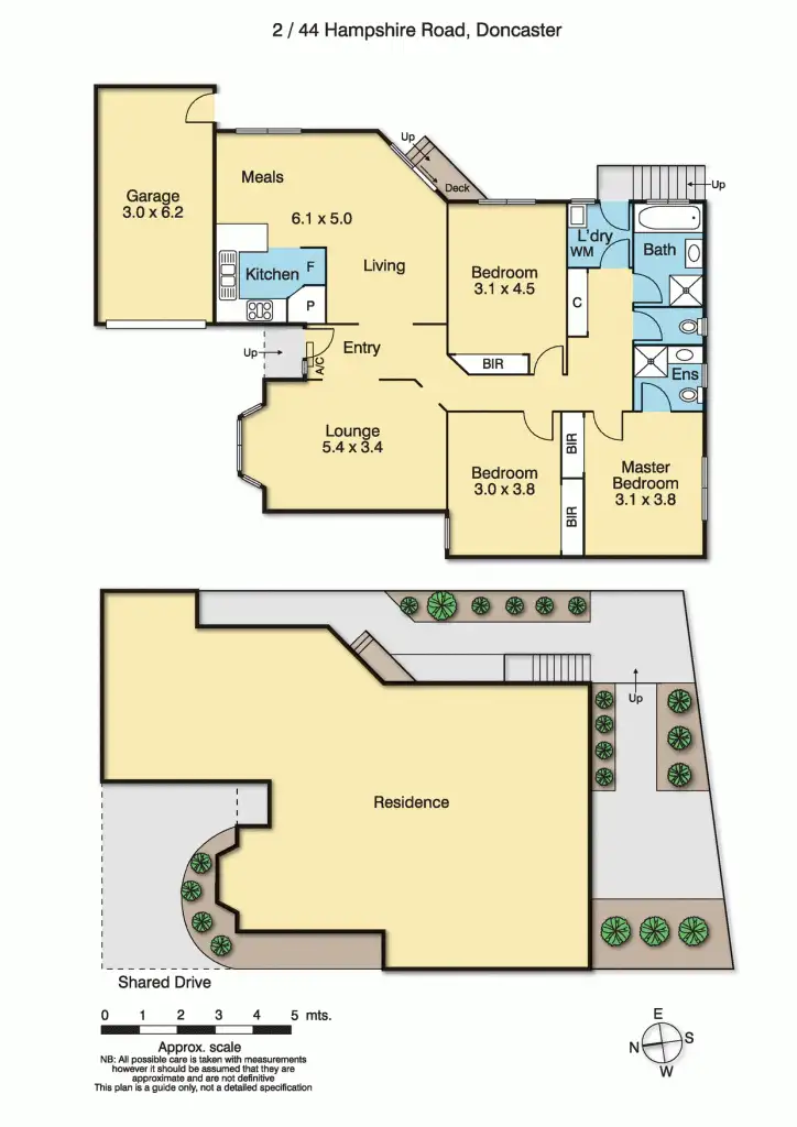Floorplan of Homely townhouse listing, 2/44 Hampshire Road, Doncaster VIC 3108