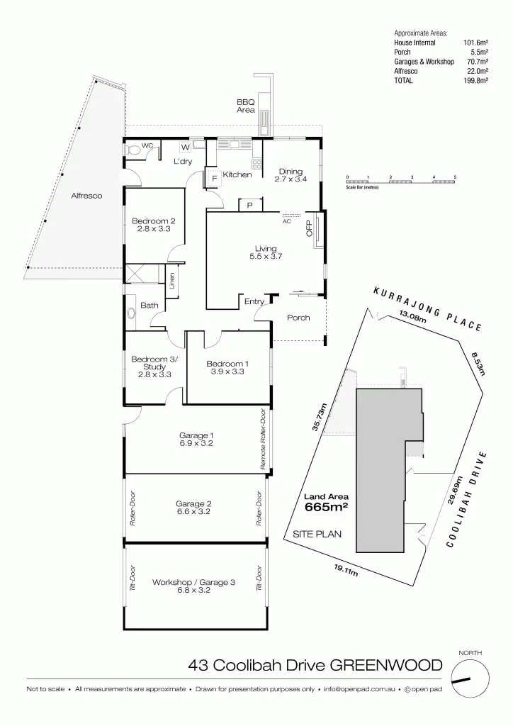 Floorplan of Homely house listing, 43 Coolibah Drive, Greenwood WA 6024