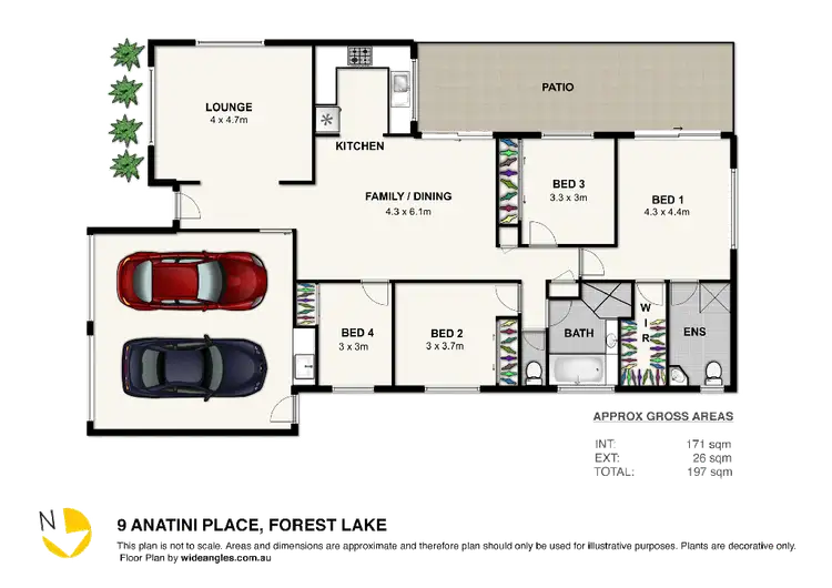 Floorplan of Homely house listing, 9 Anatini Place, Forest Lake QLD 4078