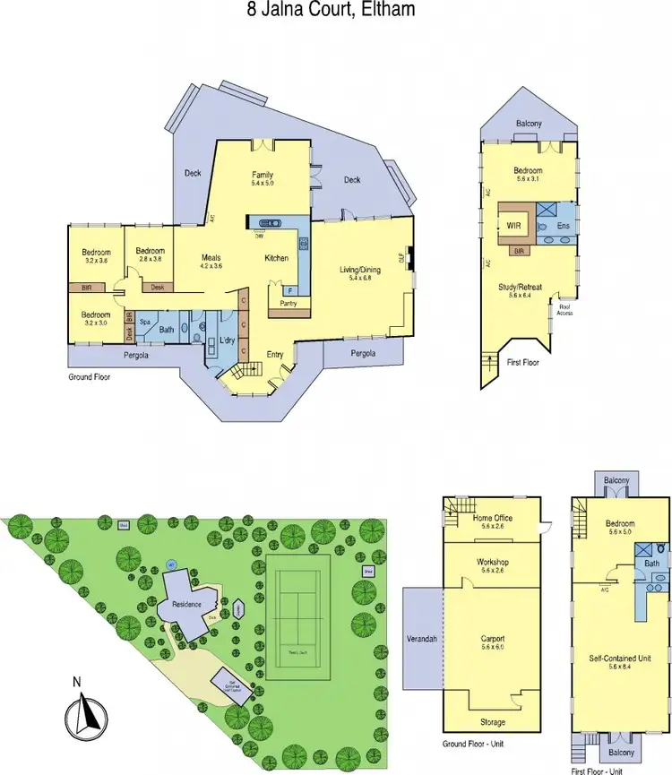 Floorplan of Homely house listing, 8 Jalna Crt, Eltham VIC 3095