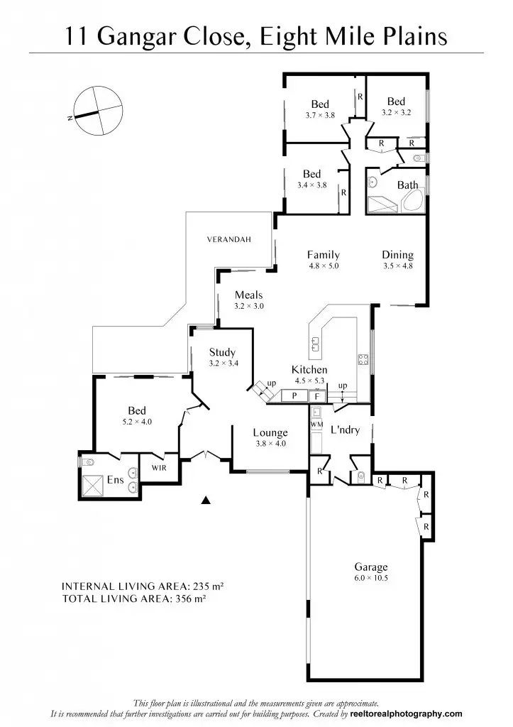 Floorplan of Homely house listing, 11 Gangar Close, Eight Mile Plains QLD 4113