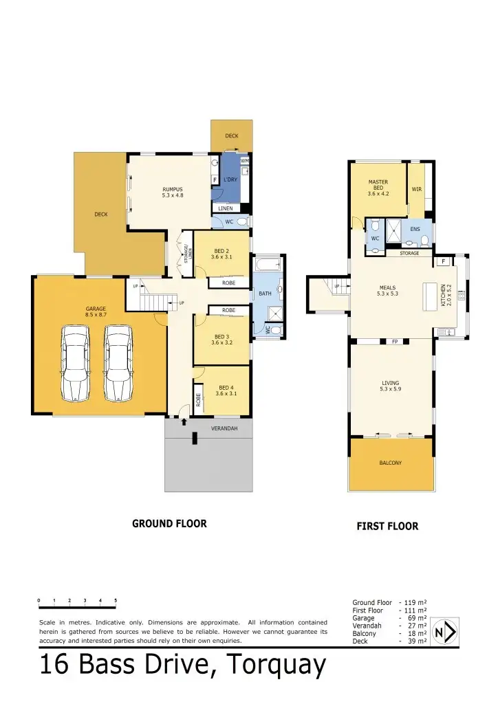 Floorplan of Homely house listing, 16 Bass Drive, Torquay VIC 3228