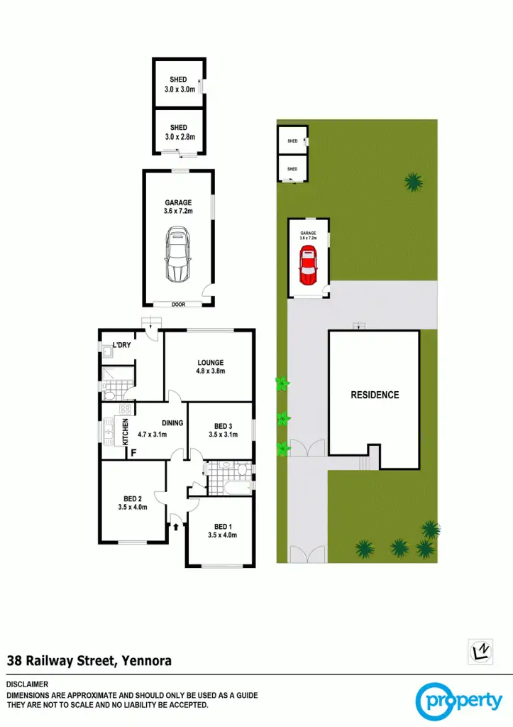 Floorplan of Homely house listing, 38 Railway St, Yennora NSW 2161