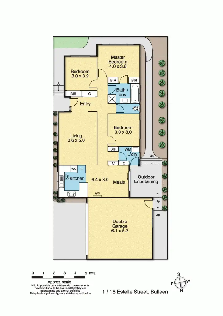Floorplan of Homely unit listing, 1/15 Estelle Street, Bulleen VIC 3105