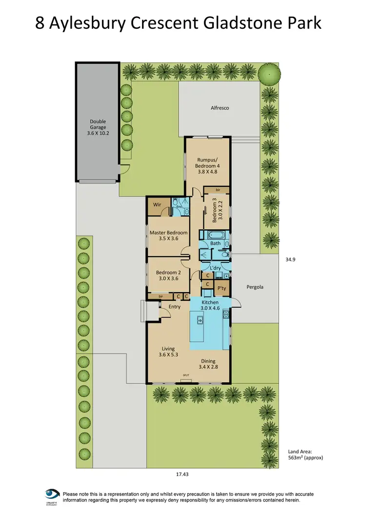 Floorplan of Homely house listing, 8 Aylesbury Crescent, Gladstone Park VIC 3043