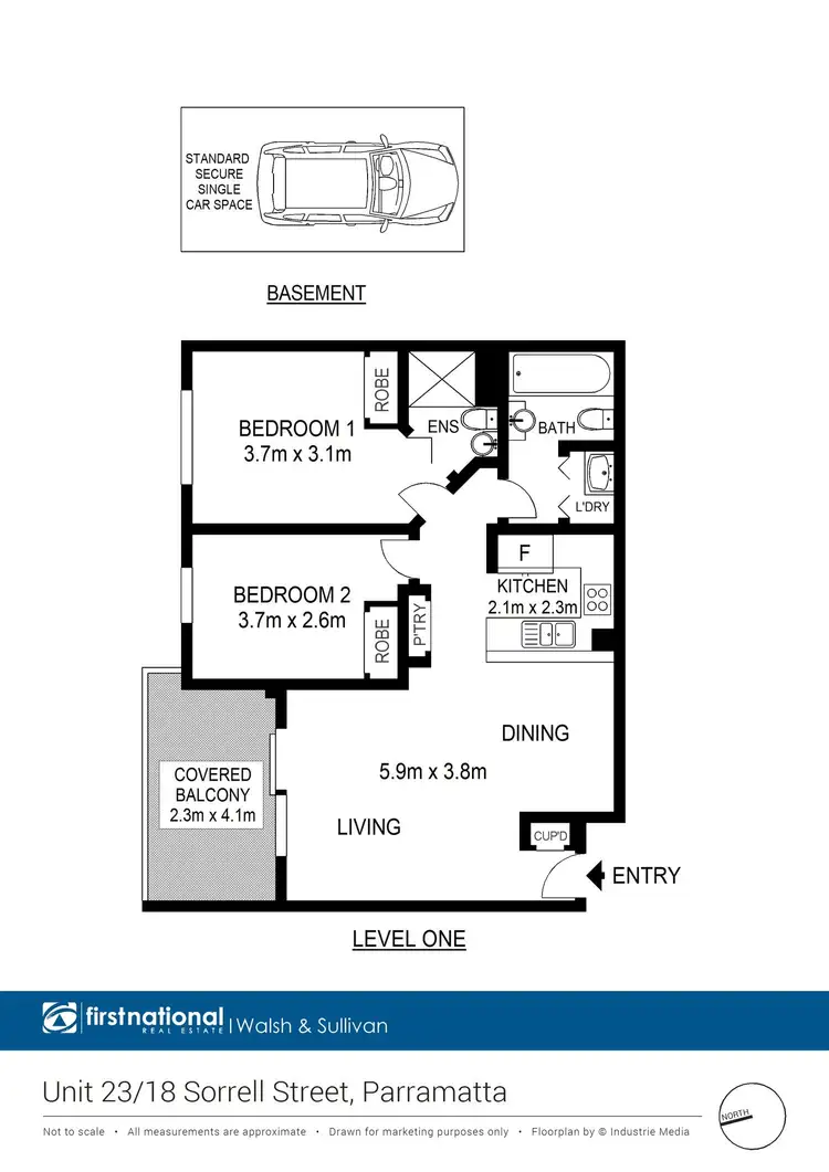 Floorplan of Homely apartment listing, 23/18 Sorrell Street, Parramatta NSW 2150