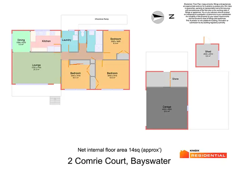 Floorplan of Homely house listing, 2 Comrie Court, Bayswater VIC 3153
