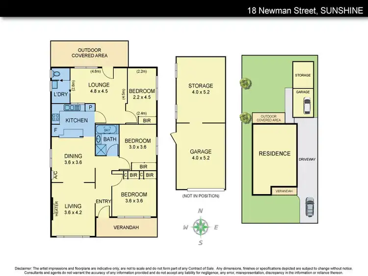 Floorplan of Homely house listing, 18 Newman Street, Sunshine VIC 3020