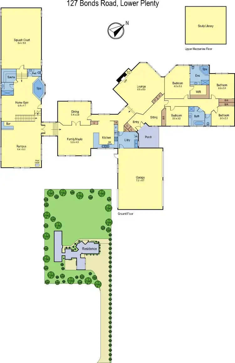Floorplan of Homely house listing, 127 Bonds Road, Lower Plenty VIC 3093