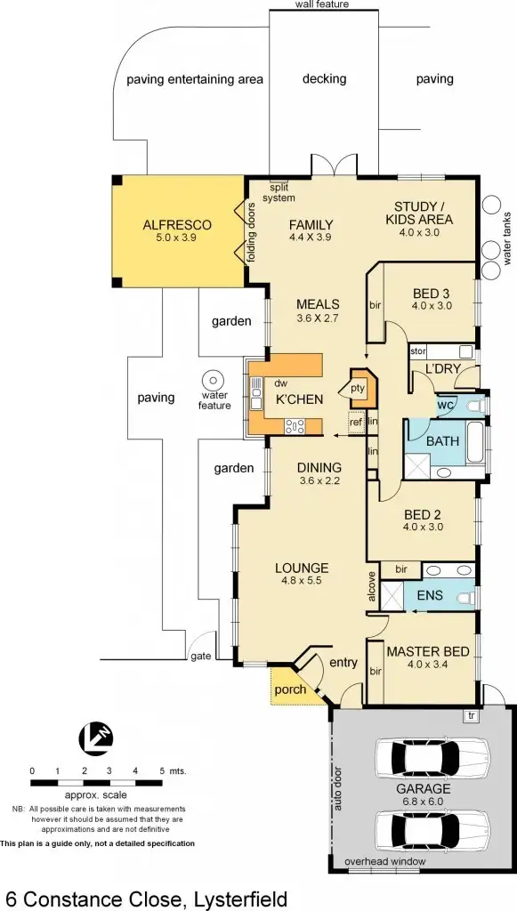 Floorplan of Homely house listing, 6 Constance Close, Lysterfield VIC 3156