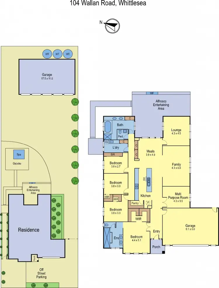 Floorplan of Homely house listing, 104 Wallan Road, Whittlesea VIC 3757