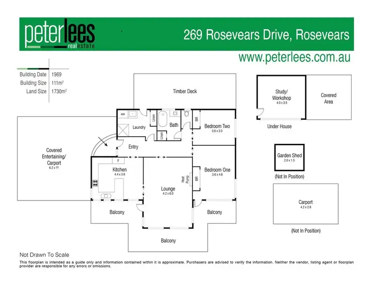 Floorplan of Homely house listing, 269 Rosevears Drive, Rosevears TAS 7277