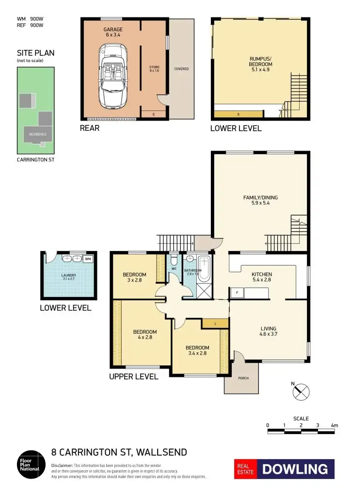 Floorplan of Homely house listing, 8 Carrington Street, Wallsend NSW 2287