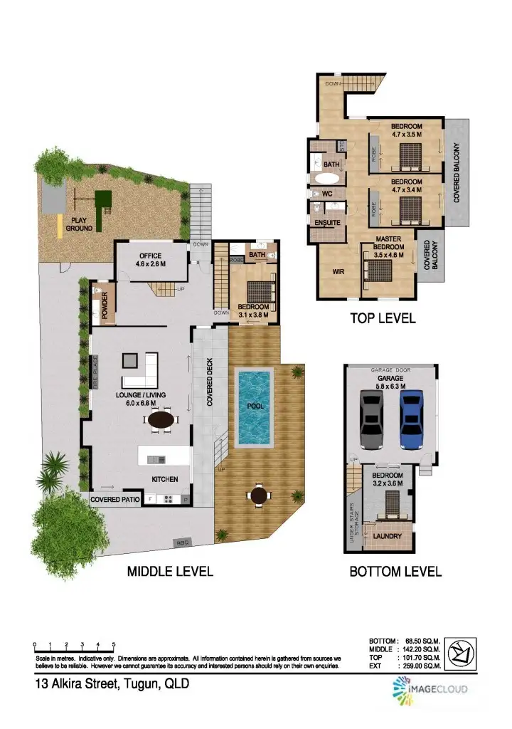 Floorplan of Homely house listing, 13 Alkira Street, Tugun QLD 4224