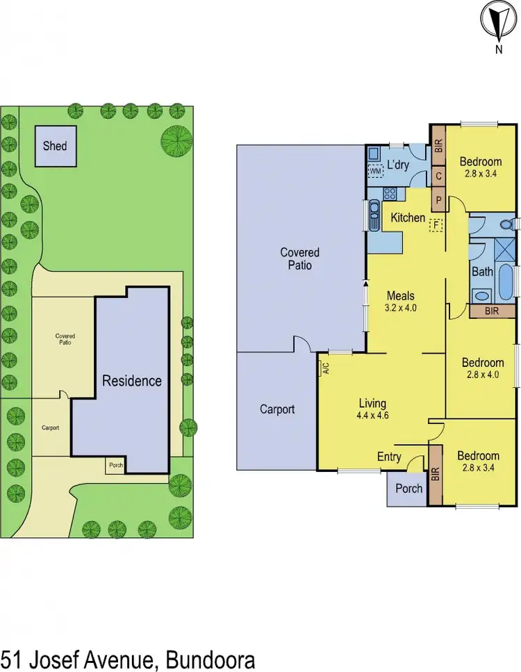 Floorplan of Homely house listing, 51 Josef Avenue, Bundoora VIC 3083