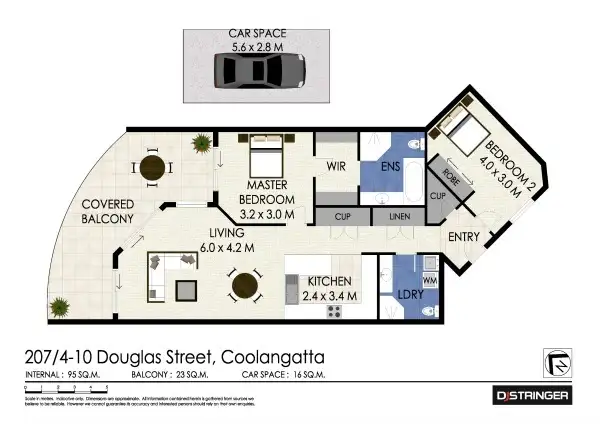 Floorplan of Homely unit listing, 207/4-10 Douglas Street Kirra Beach Apartments, Kirra QLD 4225