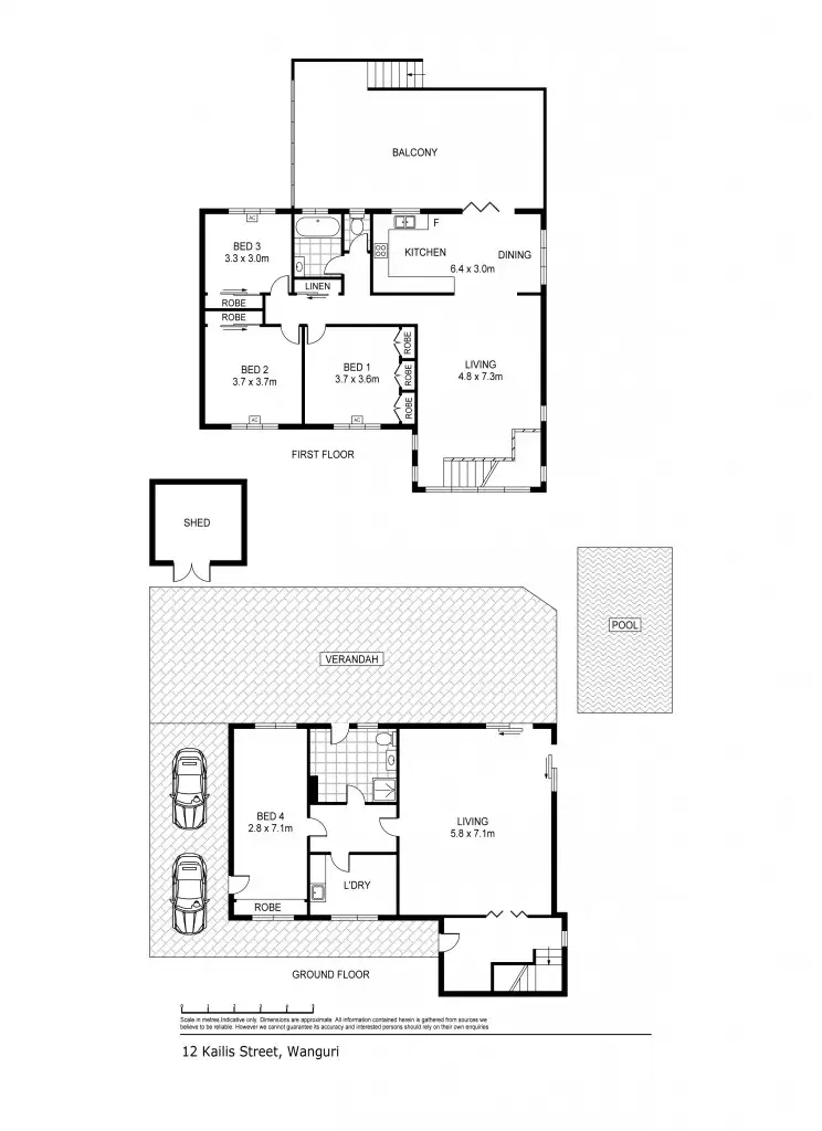 Floorplan of Homely house listing, 12 Kailis Street, Wanguri NT 810