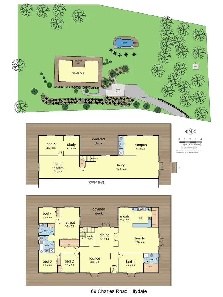 Floorplan of Homely house listing, 69 Charles Road, Lilydale VIC 3140