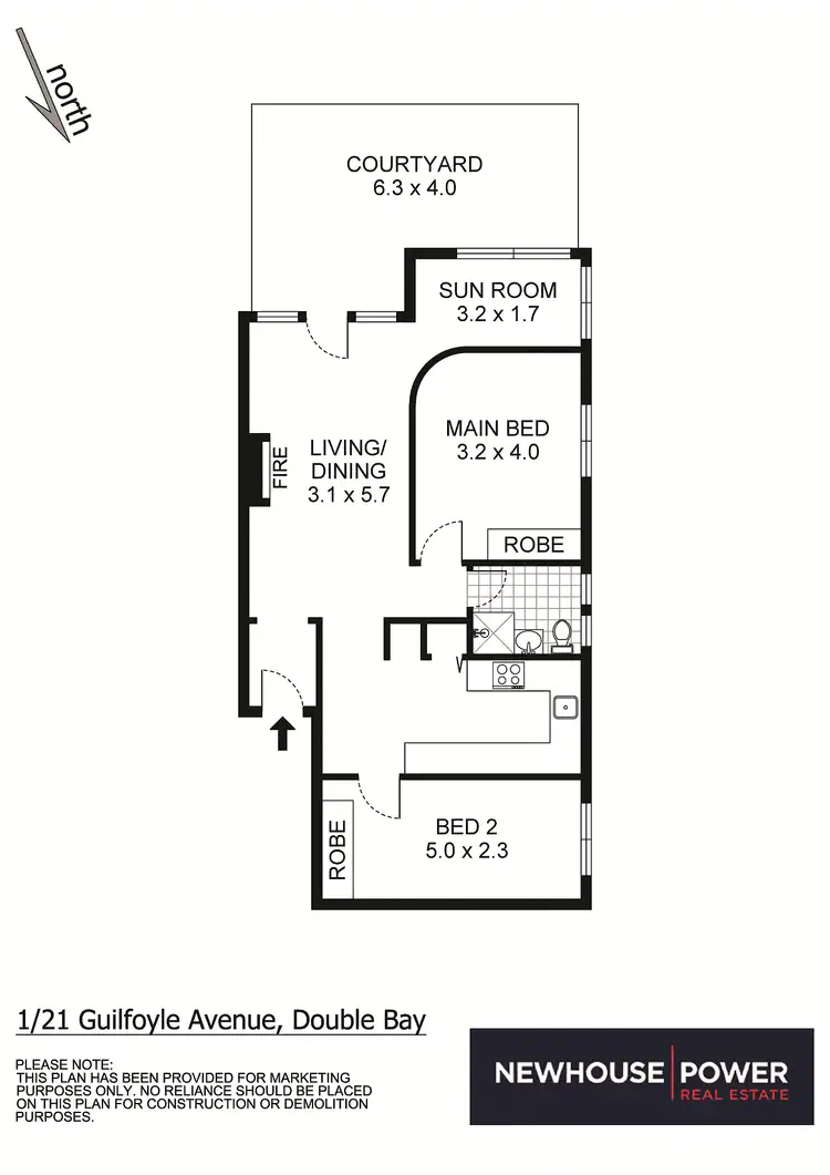 Floorplan of Homely apartment listing, 1/21 Guilfoyle Avenue, Double Bay NSW 2028