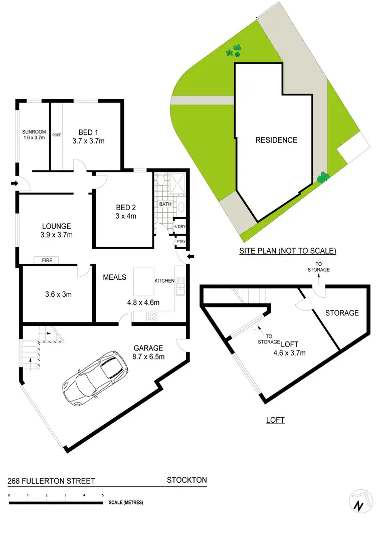 Floorplan of Homely house listing, 268 Fullerton Street, Stockton NSW 2295