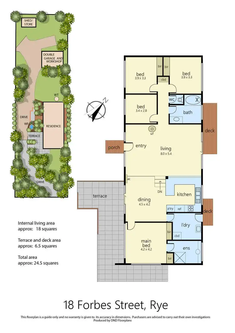 Floorplan of Homely house listing, 18 Forbes Street, Rye VIC 3941