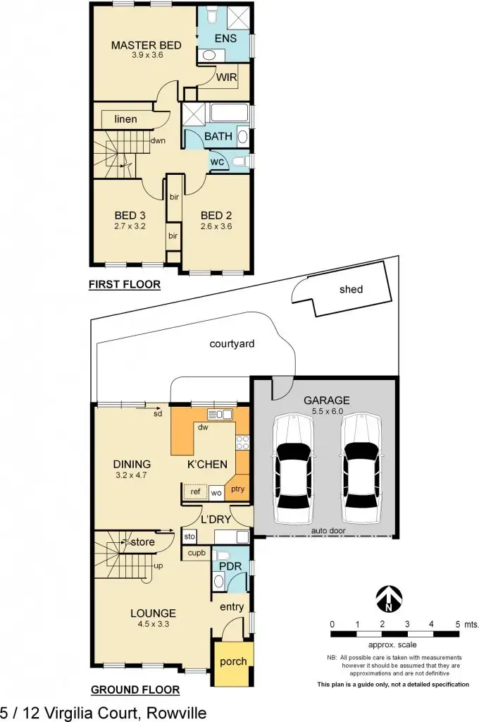 Floorplan of Homely townhouse listing, 5/12 Virgilia Court, Rowville VIC 3178