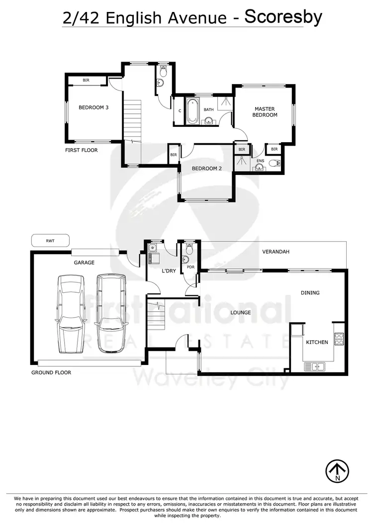 Floorplan of Homely townhouse listing, 2/42 English Avenue, Scoresby VIC 3179