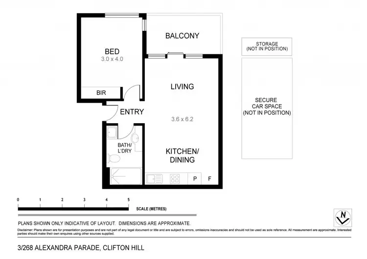 Floorplan of Homely apartment listing, 3/268 Alexandra Parade East, Clifton Hill VIC 3068