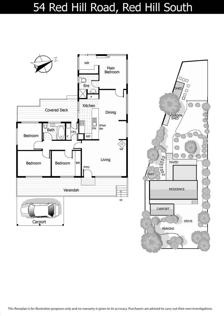 Floorplan of Homely house listing, 54 Red Hill Road, Red Hill VIC 3937