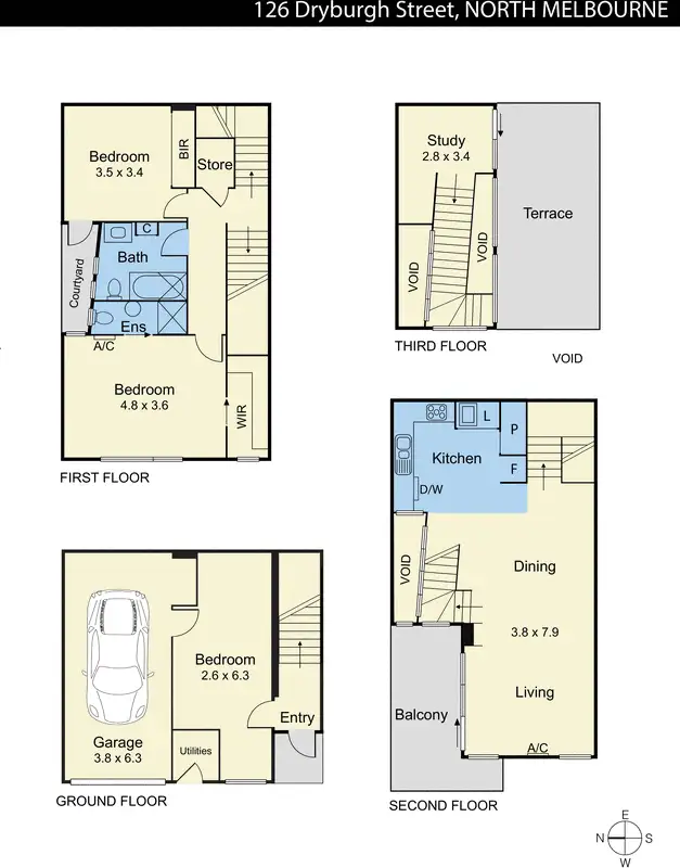 Floorplan of Homely house listing, 126 Dryburgh Street, North Melbourne VIC 3051