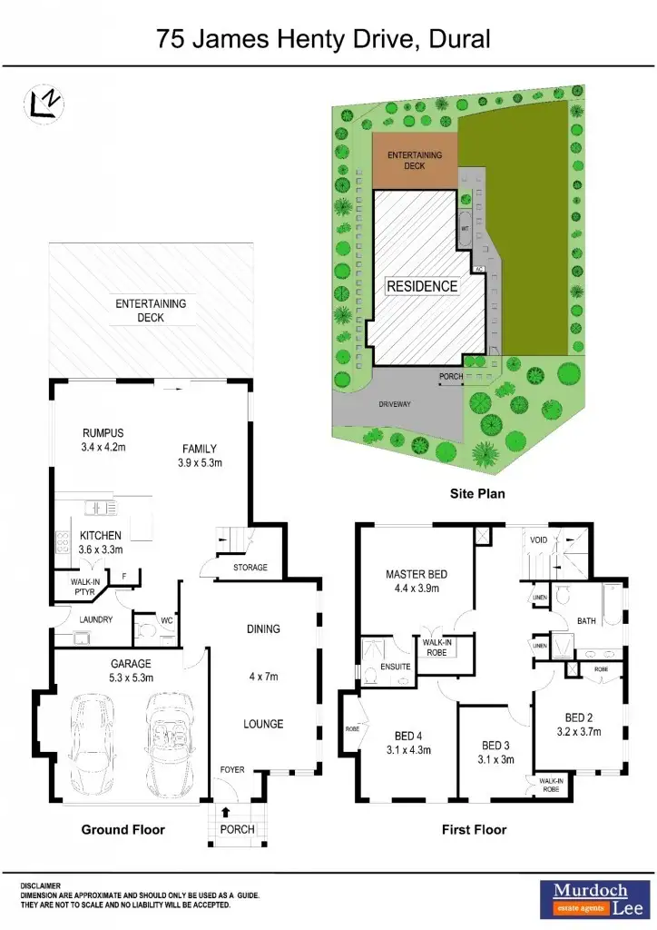 Floorplan of Homely house listing, 75 James Henty Drive, Dural NSW 2158