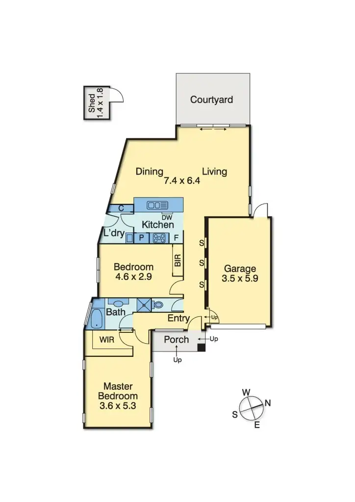 Floorplan of Homely unit listing, 3/4 Leicester Avenue, Mount Eliza VIC 3930