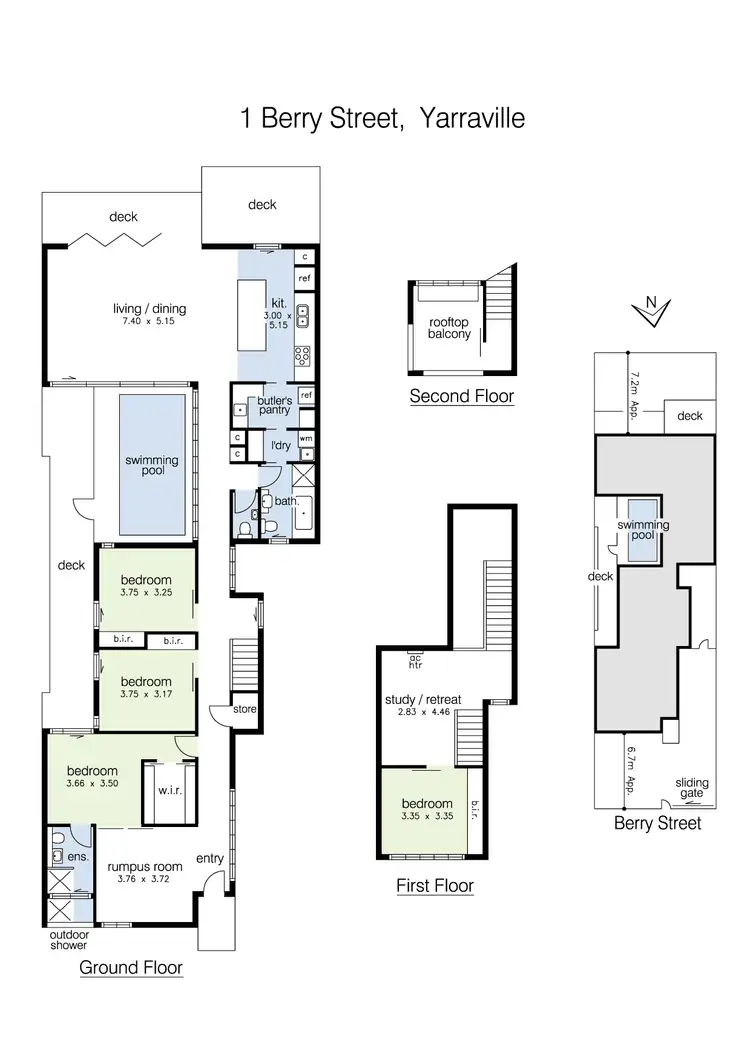 Floorplan of Homely house listing, 1 Berry Street, Yarraville VIC 3013