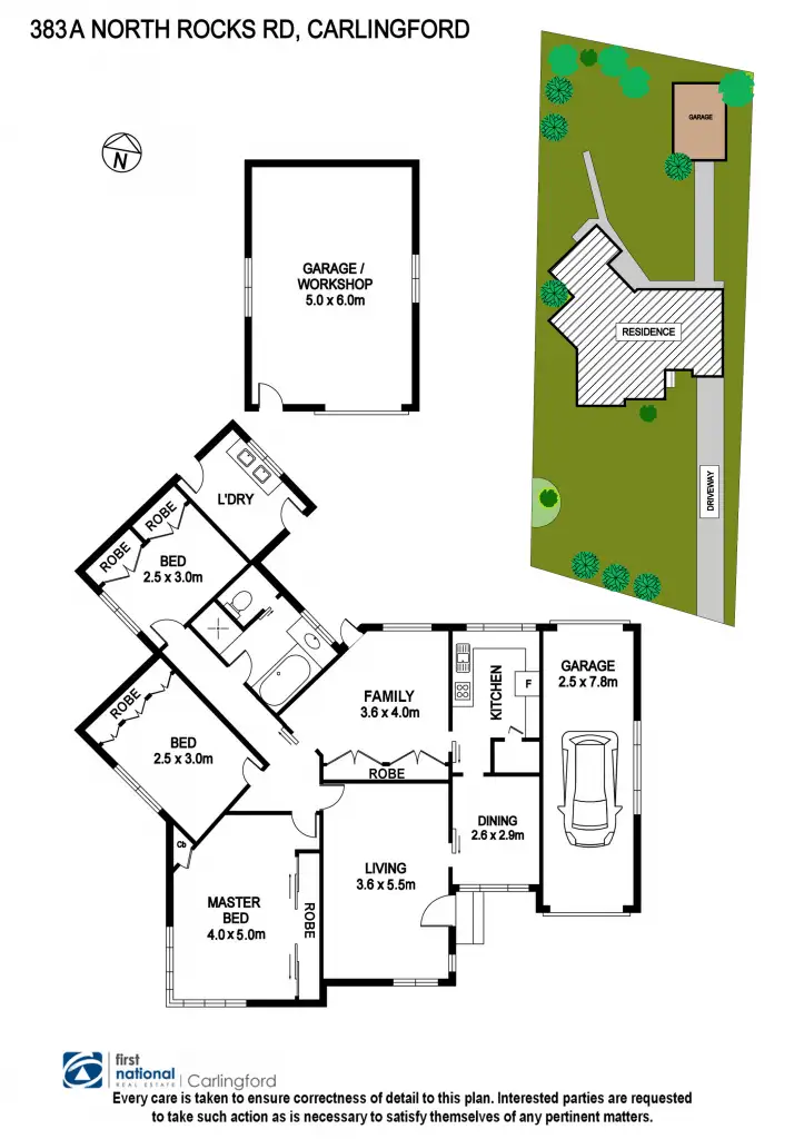Floorplan of Homely house listing, 383A North Rocks Road, Carlingford NSW 2118