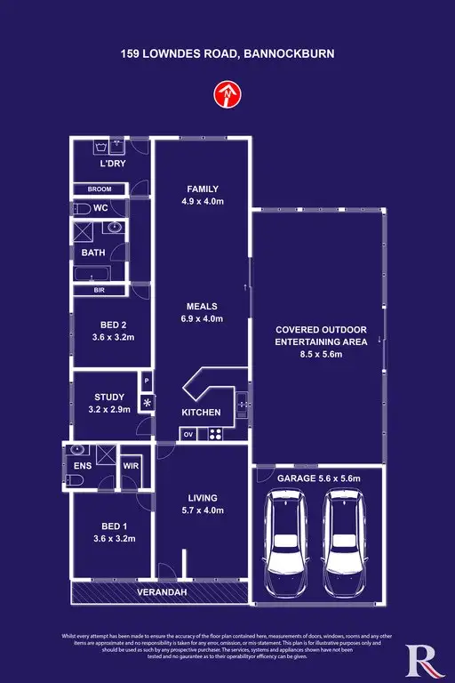 Floorplan of Homely house listing, 159 Lowndes Road, Bannockburn VIC 3331