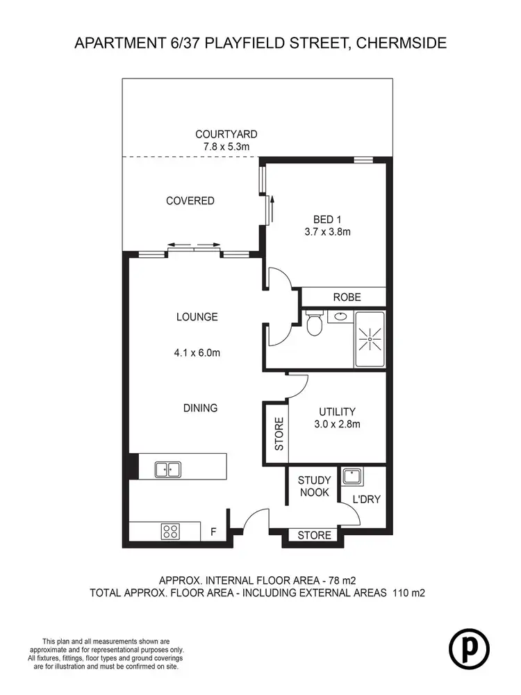 Floorplan of Homely unit listing, 6/37 Playfield Street, Chermside QLD 4032