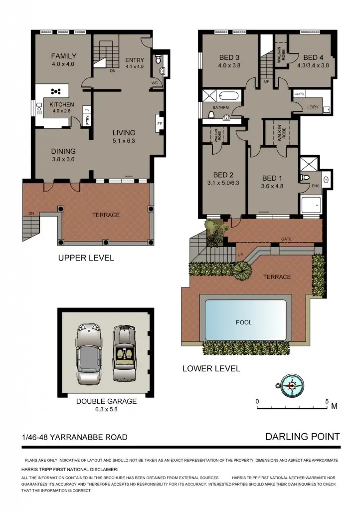 Floorplan of Homely apartment listing, 1/46 - 48 Yarranabbe Road, Darling Point NSW 2027