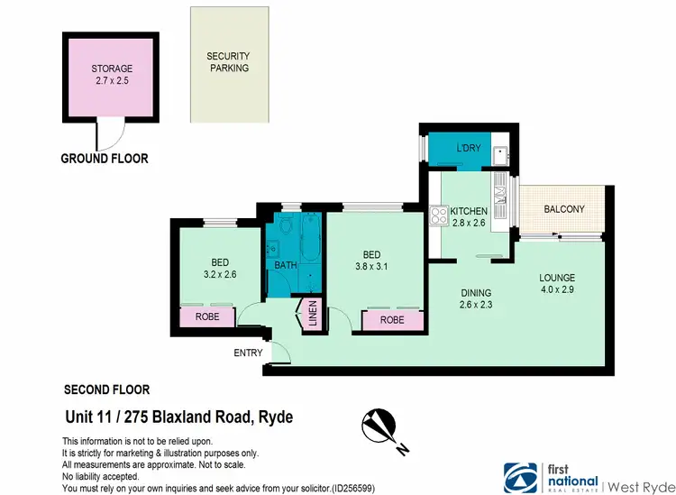 Floorplan of Homely unit listing, 11/275 Blaxland Road, Ryde NSW 2112