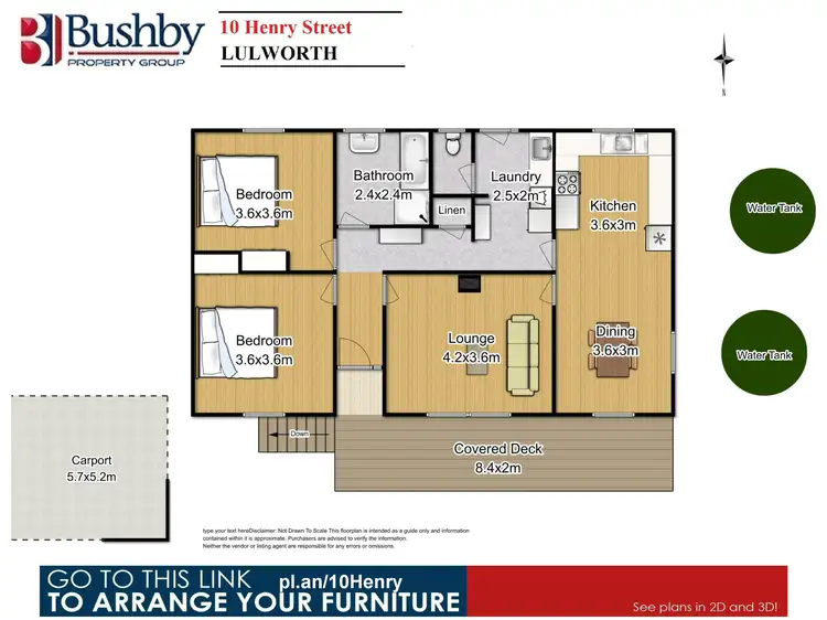 Floorplan of Homely house listing, 10 Henry Street, Lulworth TAS 7252