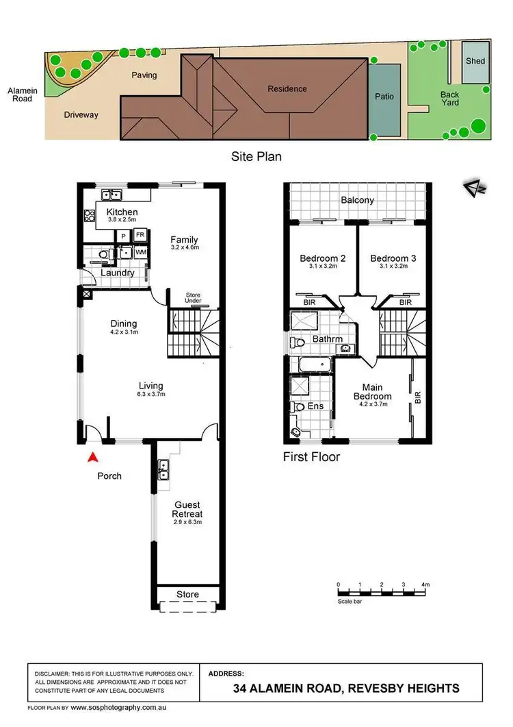Floorplan of Homely semi-detached listing, 34 Alamein Road, Revesby Heights NSW 2212