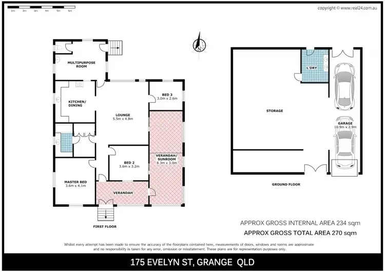 Floorplan of Homely house listing, 175 Evelyn Street, Grange QLD 4051
