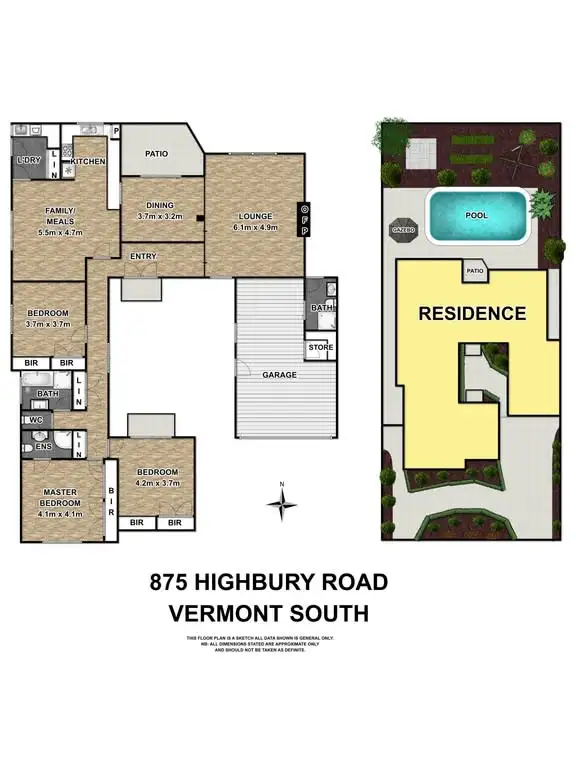Floorplan of Homely house listing, 875 Highbury Road, Vermont South VIC 3133