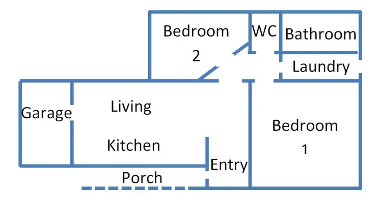 Floorplan of Homely house listing, 1/507 Thorold Street, West Albury NSW 2640