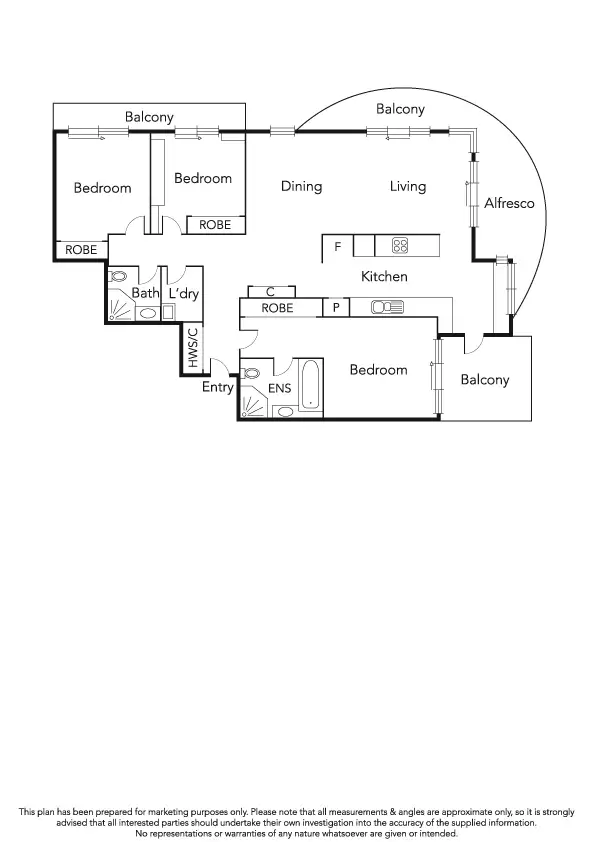 Floorplan of Homely apartment listing, 17/105 Beach Street, Port Melbourne VIC 3207