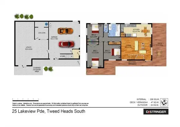 Floorplan of Homely house listing, 25 Lakeview Parade, Tweed Heads South NSW 2486