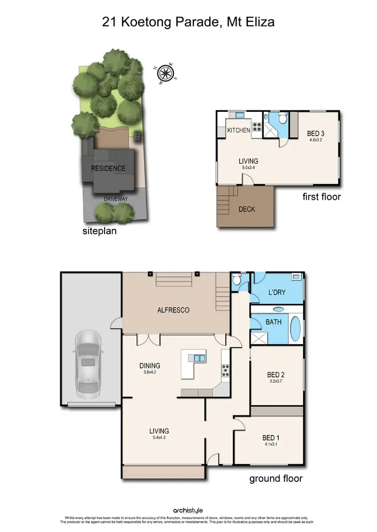 Floorplan of Homely house listing, 21 Koetong Parade, Mount Eliza VIC 3930